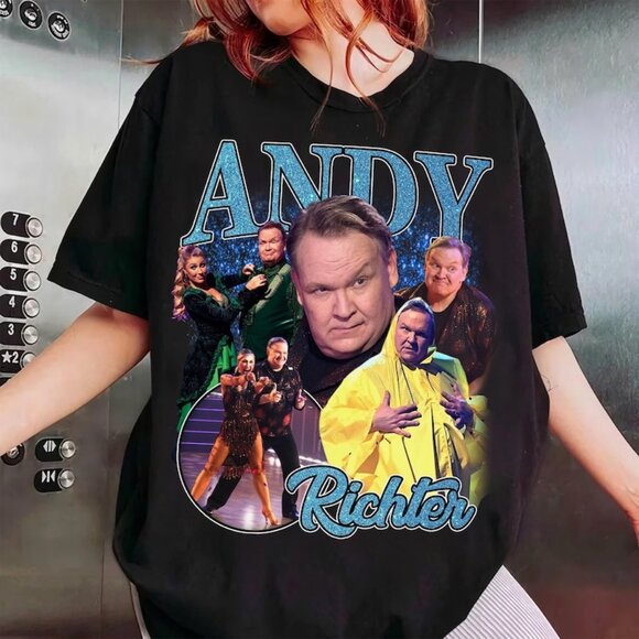 Andy Richter Dwts 2025 Bootleg Unisex shirt, DWTS Shirt, Andy & Emma Slater Dan - Picture 1 of 2